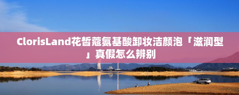 ClorisLand花皙蔻氨基酸卸妆洁颜泡「滋润型」真假怎么辨别