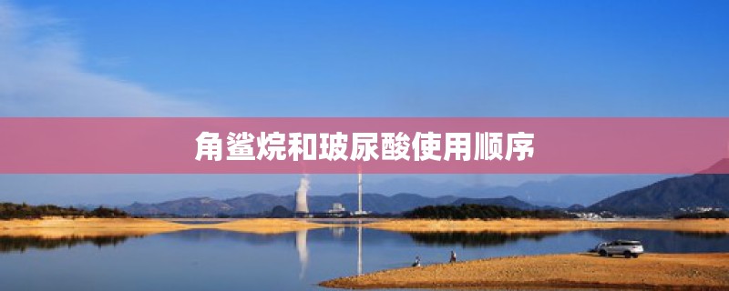 角鲨烷和玻尿酸使用顺序