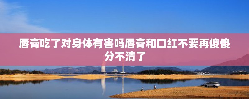 唇膏吃了对身体有害吗唇膏和口红不要再傻傻分不清了