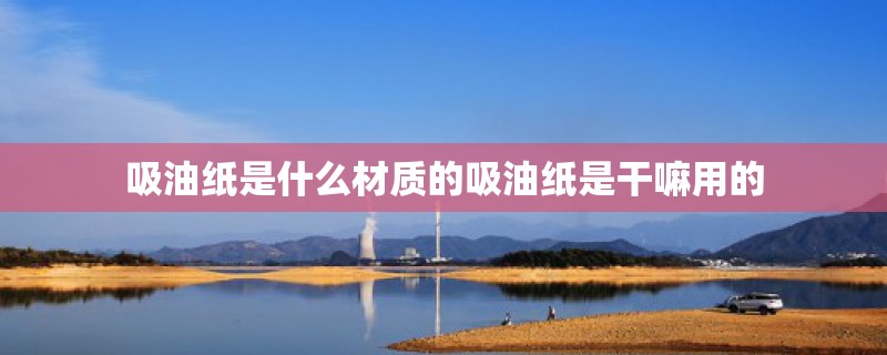 吸油纸是什么材质的吸油纸是干嘛用的