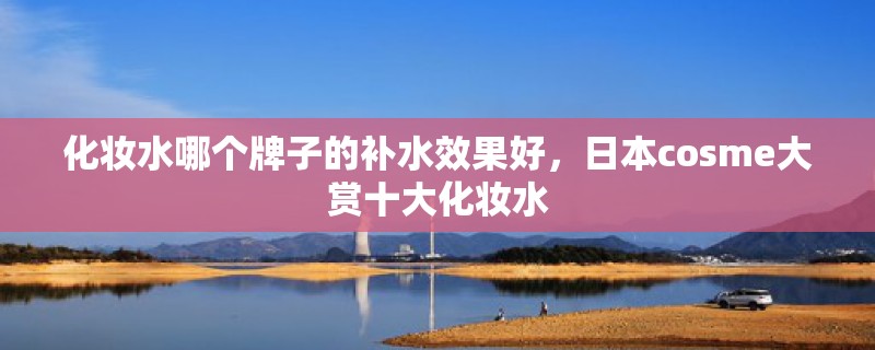 化妆水哪个牌子的补水效果好，日本cosme大赏十大化妆水