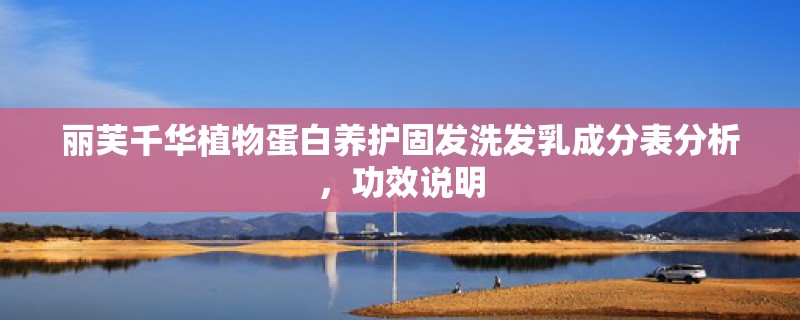 丽芙千华植物蛋白养护固发洗发乳成分表分析,功效说明 丽芙千华植物蛋白养护固发洗发乳成分表分析,功效说明
