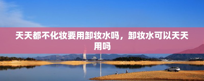 天天都不化妆要用卸妆水吗,卸妆水可以天天用吗 天天都不化妆要用卸妆水吗,卸妆水可以天天用吗