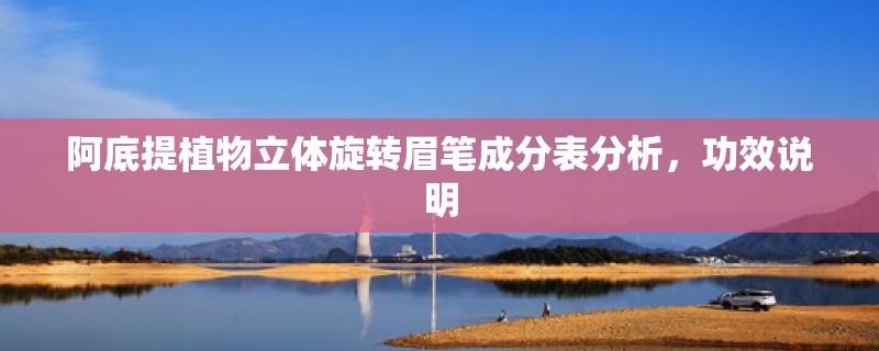 阿底提植物立体旋转眉笔成分表分析,功效说明 阿底提植物立体旋转眉笔成分表分析,功效说明