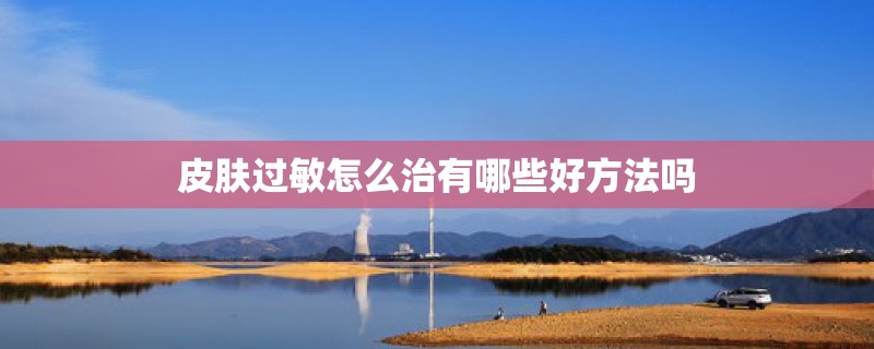 皮肤过敏怎么治有哪些好方法吗