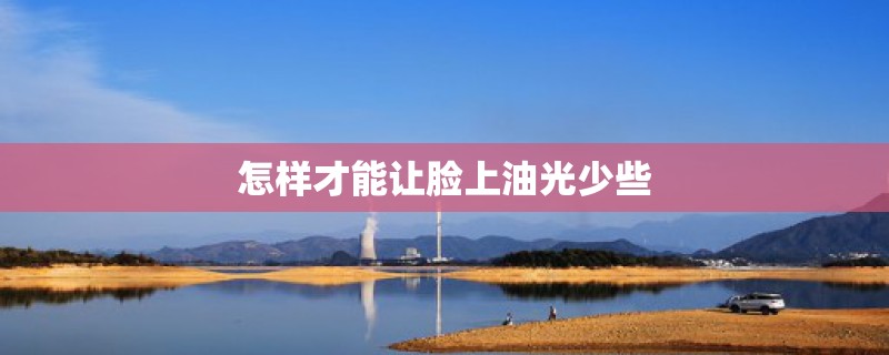 怎样才能让脸上油光少些
